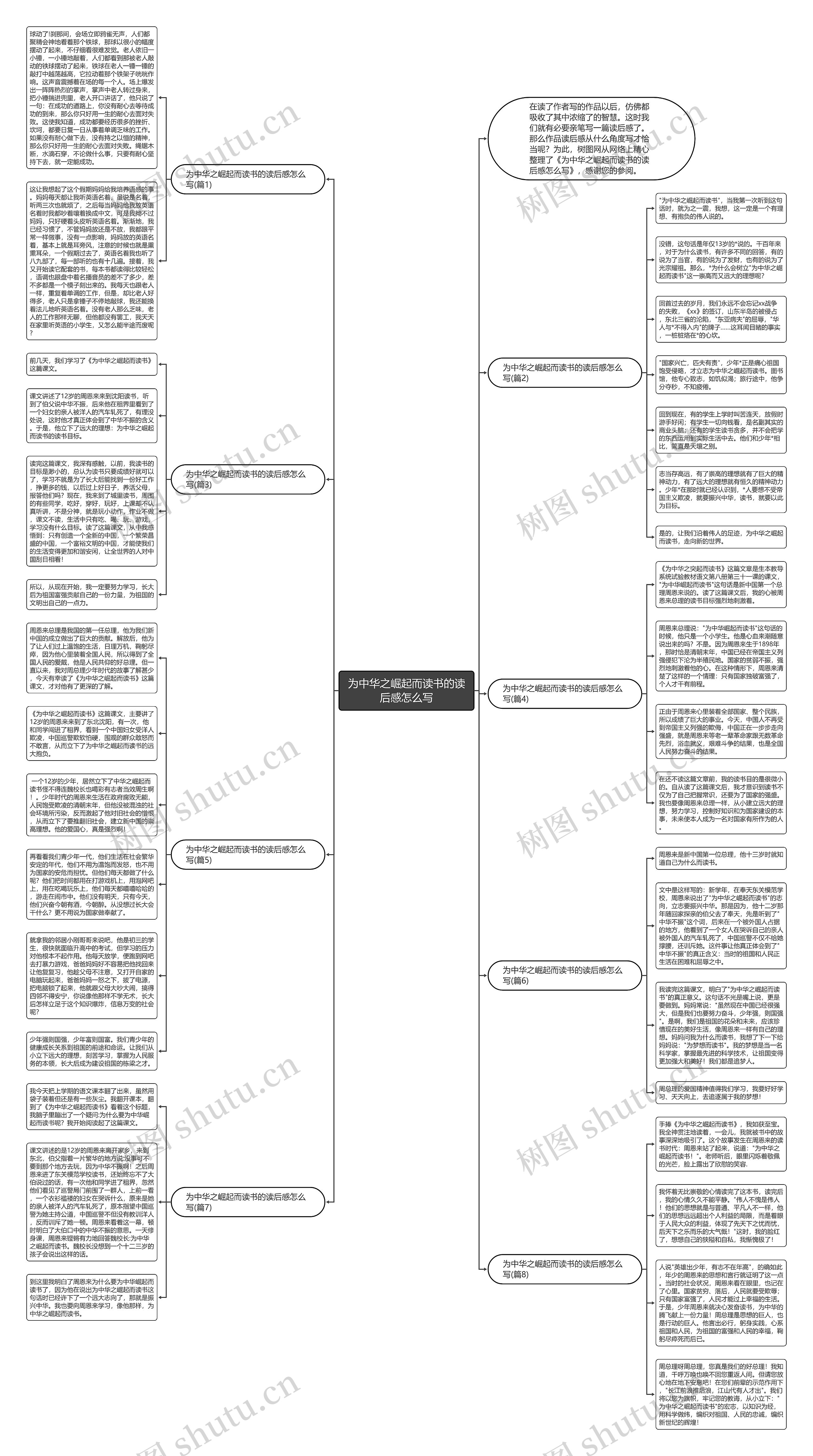 为中华之崛起而读书的读后感怎么写思维导图