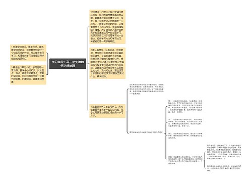 学习指导：高一学生谈如何学好地理