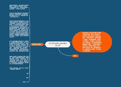 初三学生经典入团申请书怎么写