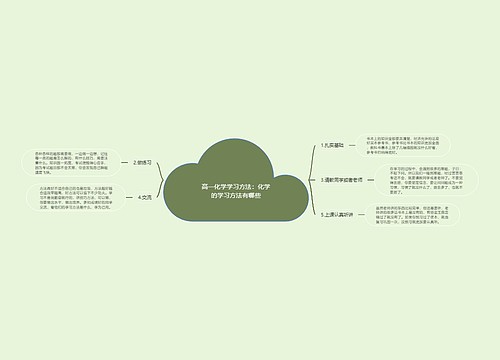 高一化学学习方法：化学的学习方法有哪些