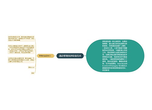 酒店管理员辞职信范本