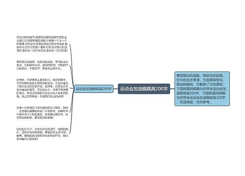 运动会加油稿跳高200字