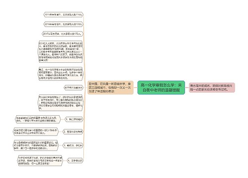 高一化学寒假怎么学：来自衡中老师的温馨提醒