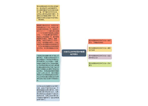 小技巧让你学好高中物理电学部分