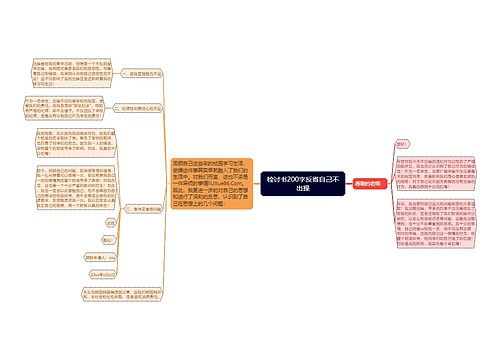 检讨书200字反省自己不出操