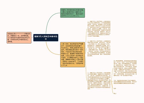 最新3月入党转正申请书范文