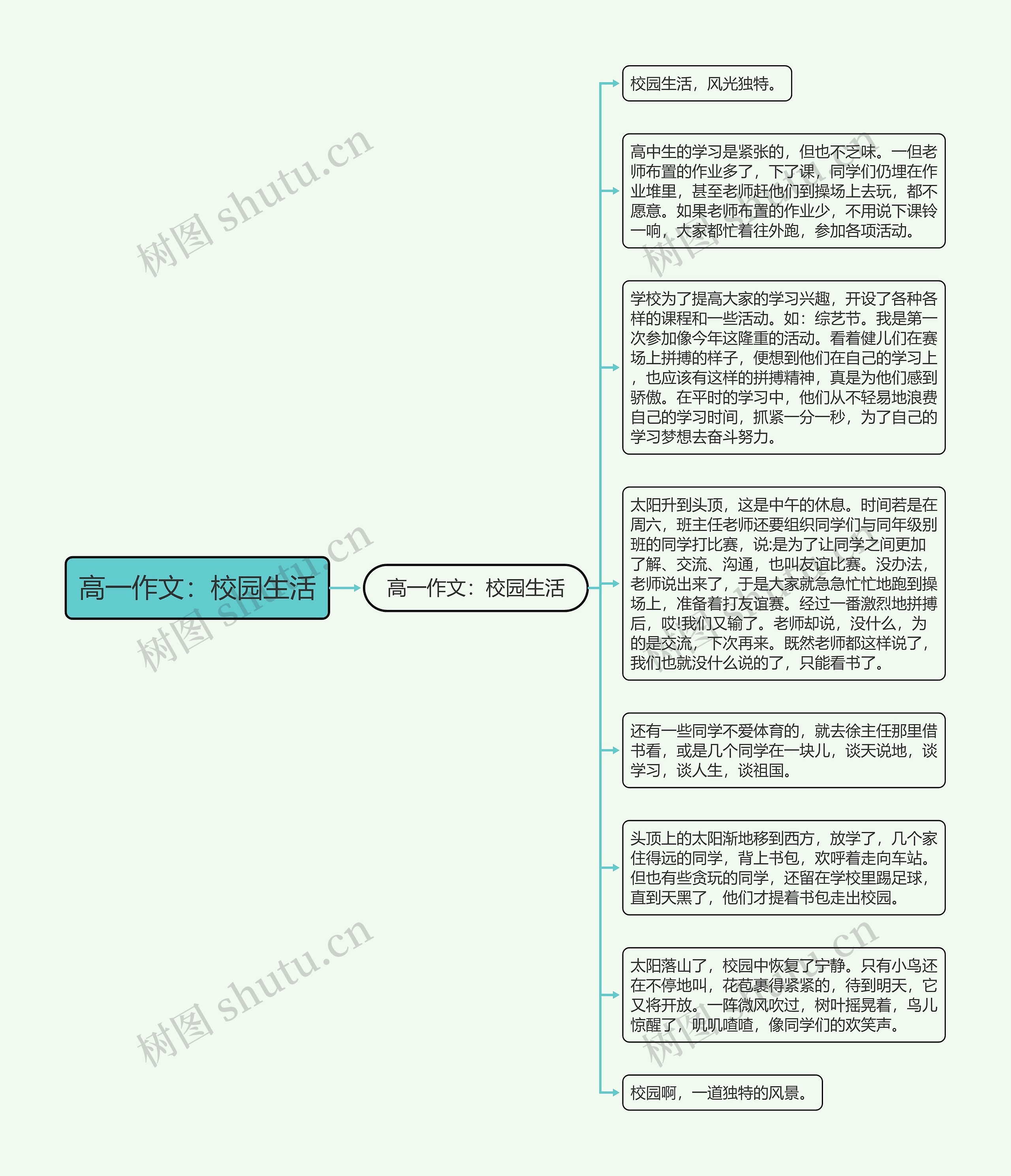 高一作文：校园生活