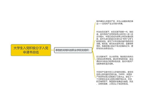 大学生入党积极分子入党申请书总结