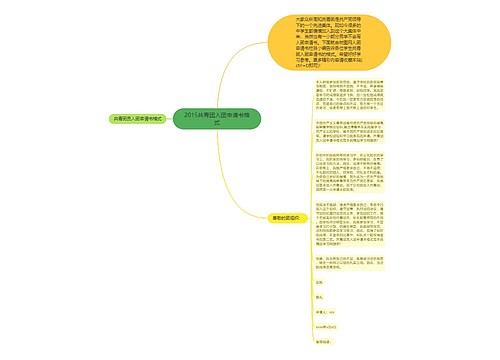 2015共青团入团申请书格式