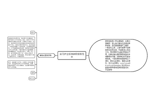 实习护士标准辞职报告范本