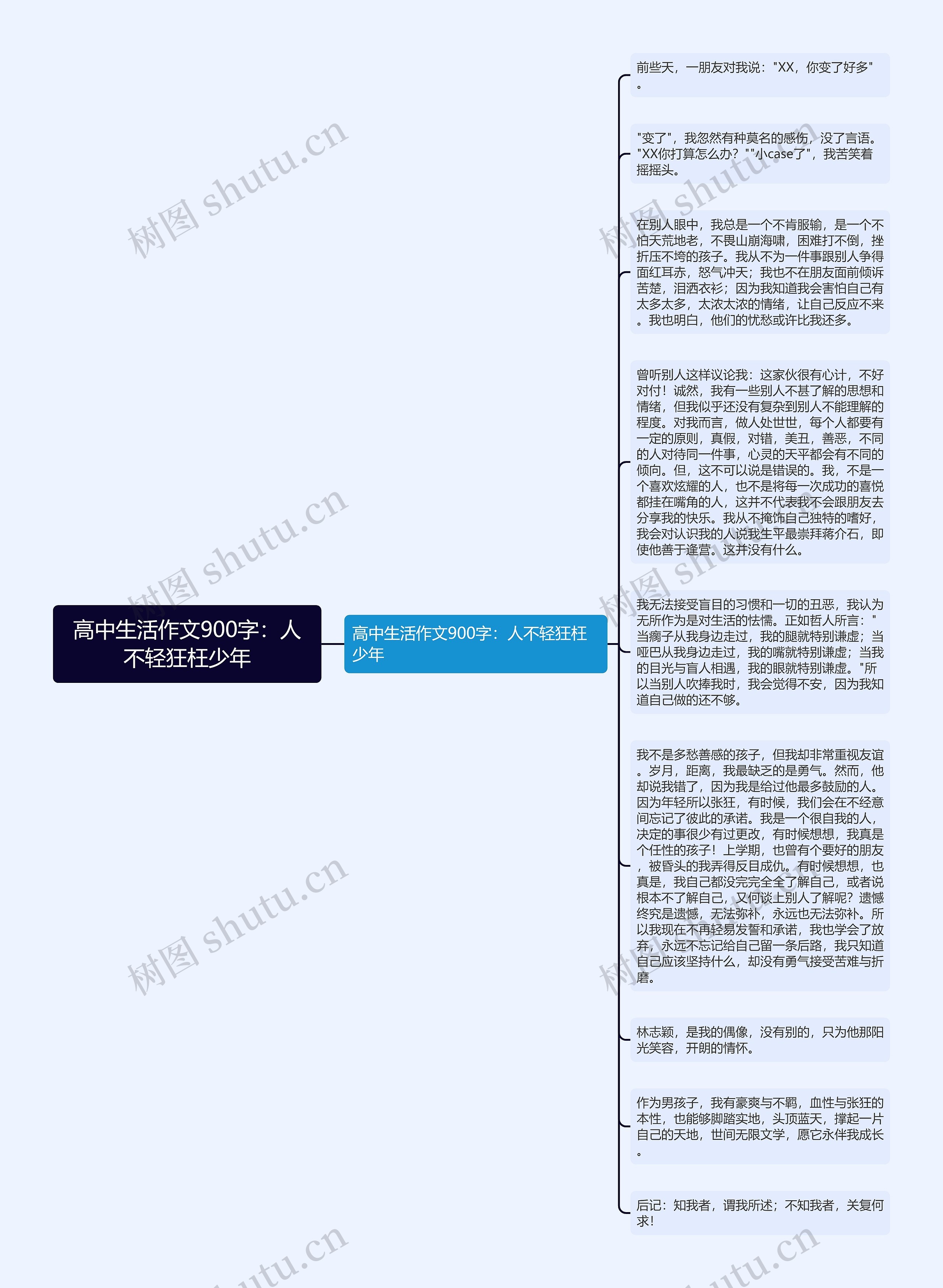 高中生活作文900字：人不轻狂枉少年