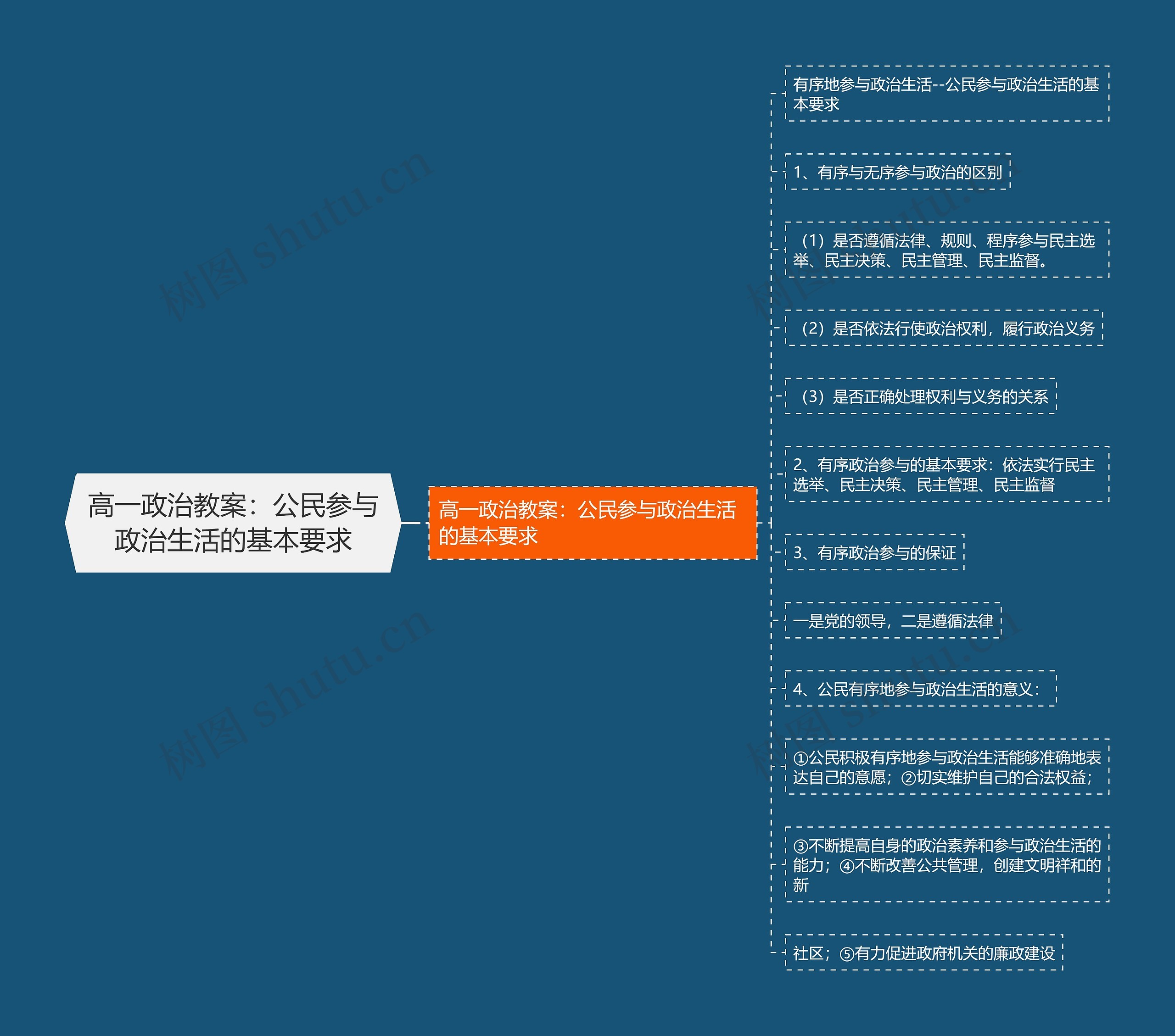 高一政治教案：公民参与政治生活的基本要求