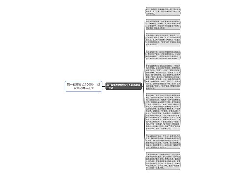 高一叙事作文1000字：纪念我的高一生活