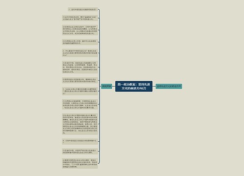 高一政治教案：坚持先进文化的前进方向(2)