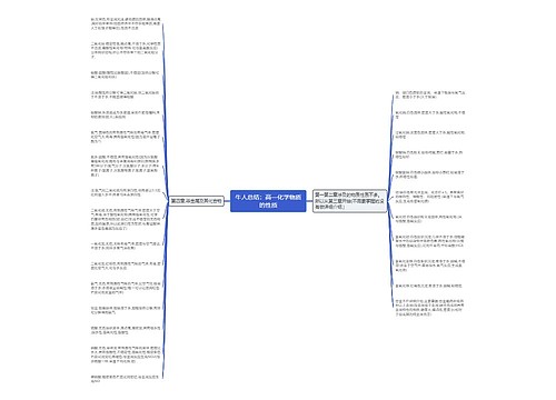 牛人总结：高一化学物质的性质