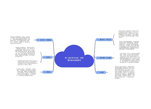高一语文学习方法：学好语文的方法和技巧