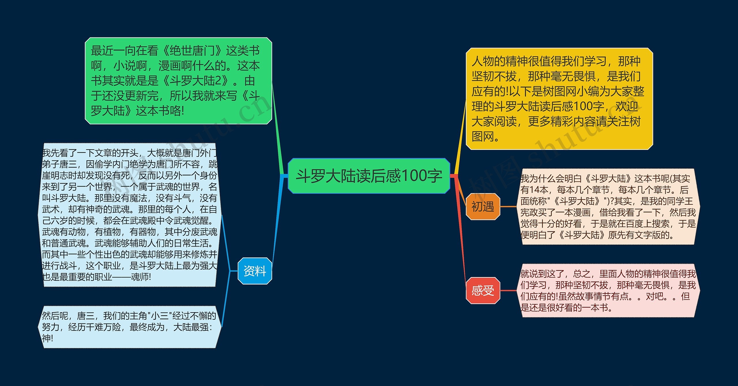 斗罗大陆读后感100字