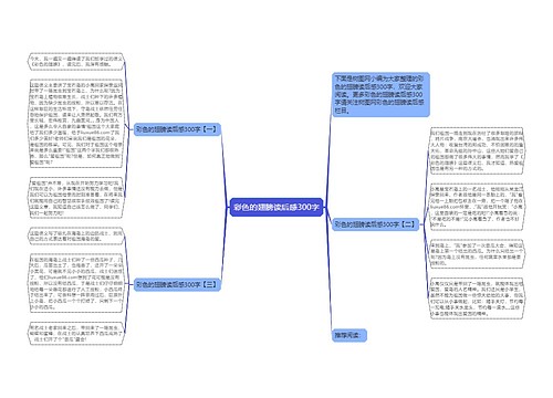 彩色的翅膀读后感300字