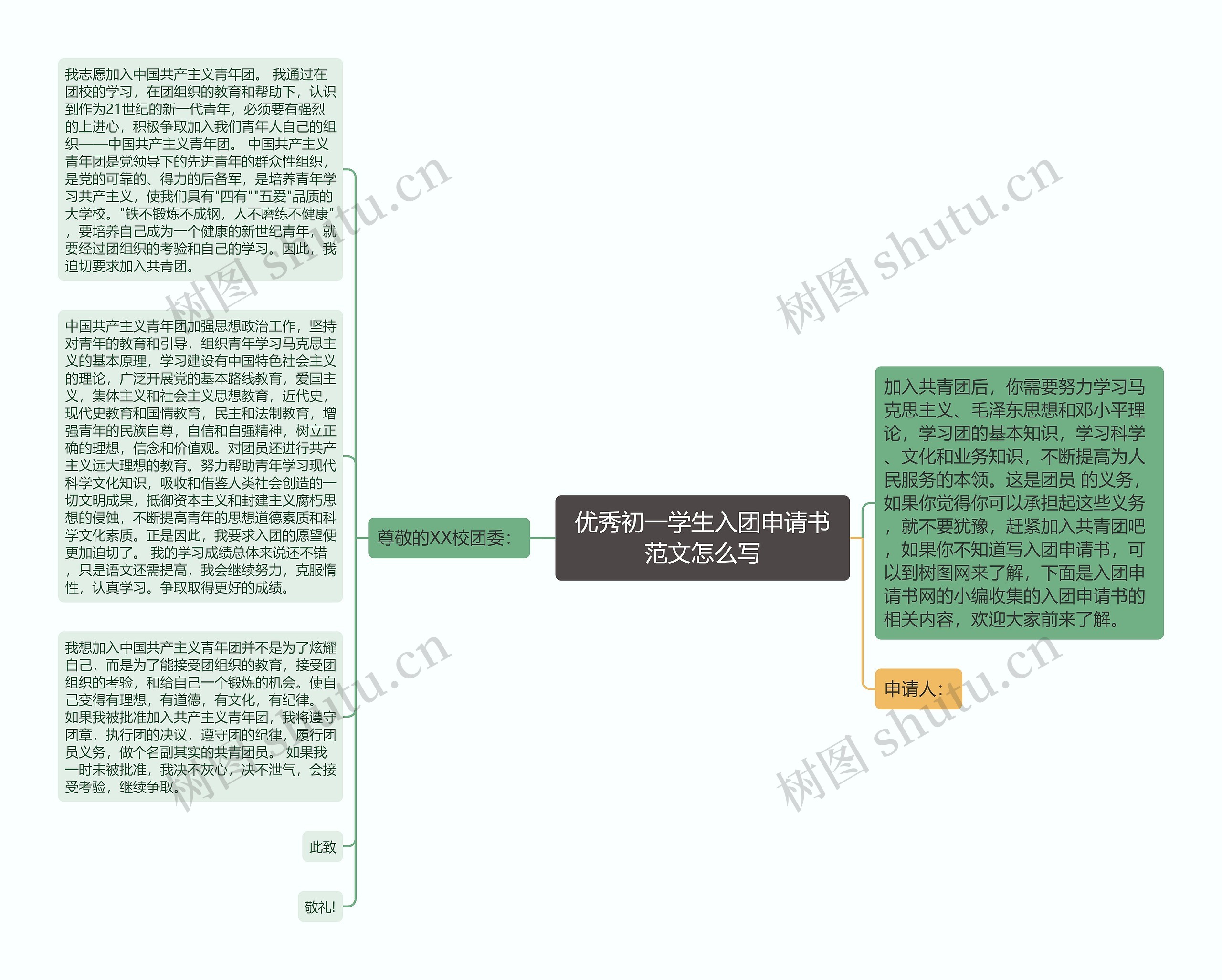 优秀初一学生入团申请书范文怎么写