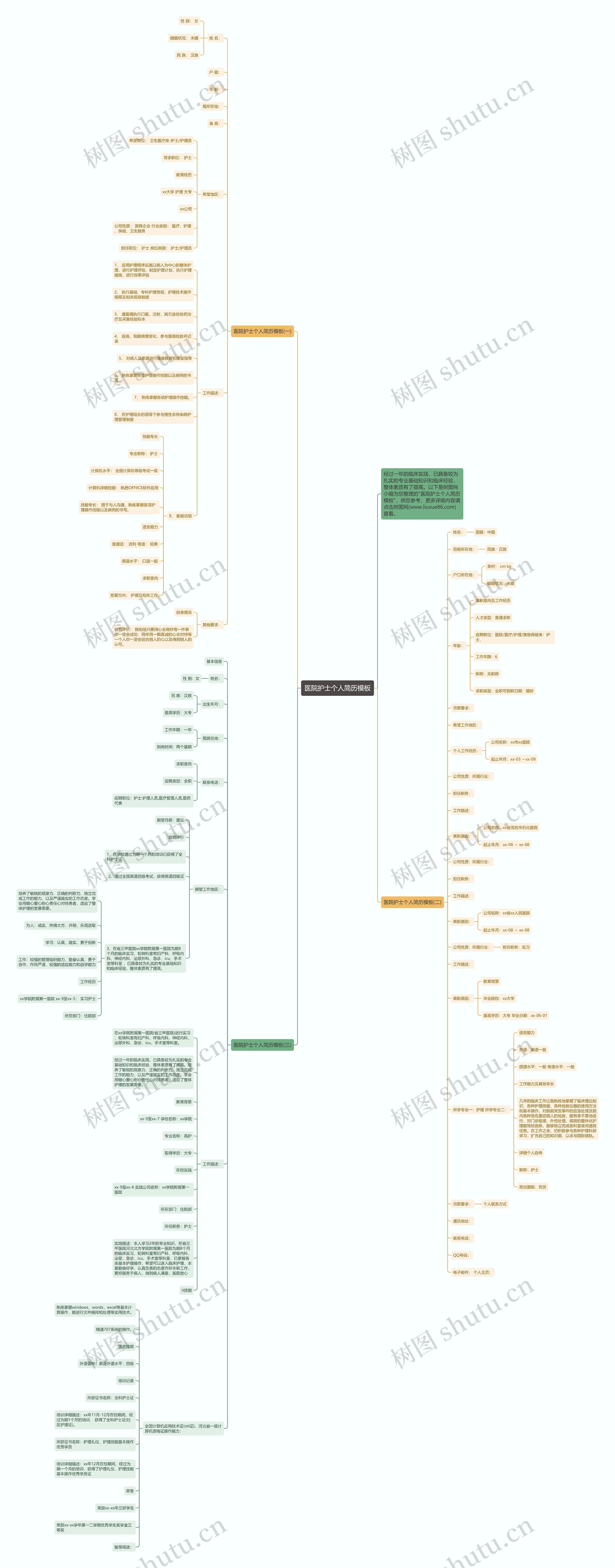 医院护士个人简历模板