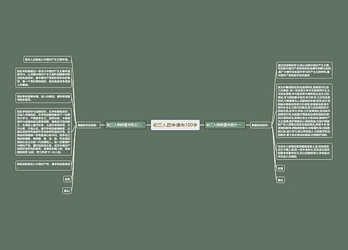 初三入团申请书100字