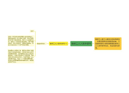 维修工人入党申请书