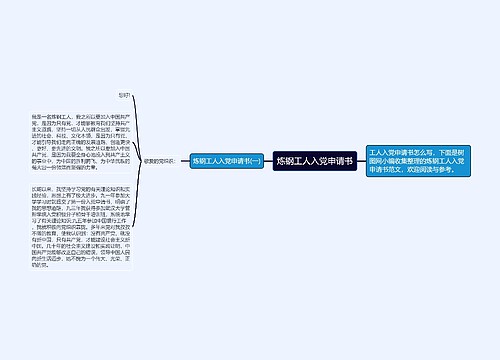 炼钢工人入党申请书