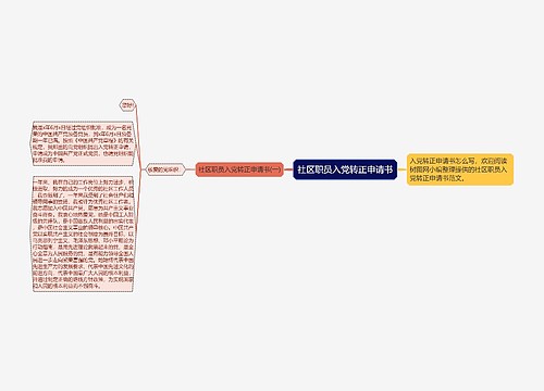 社区职员入党转正申请书