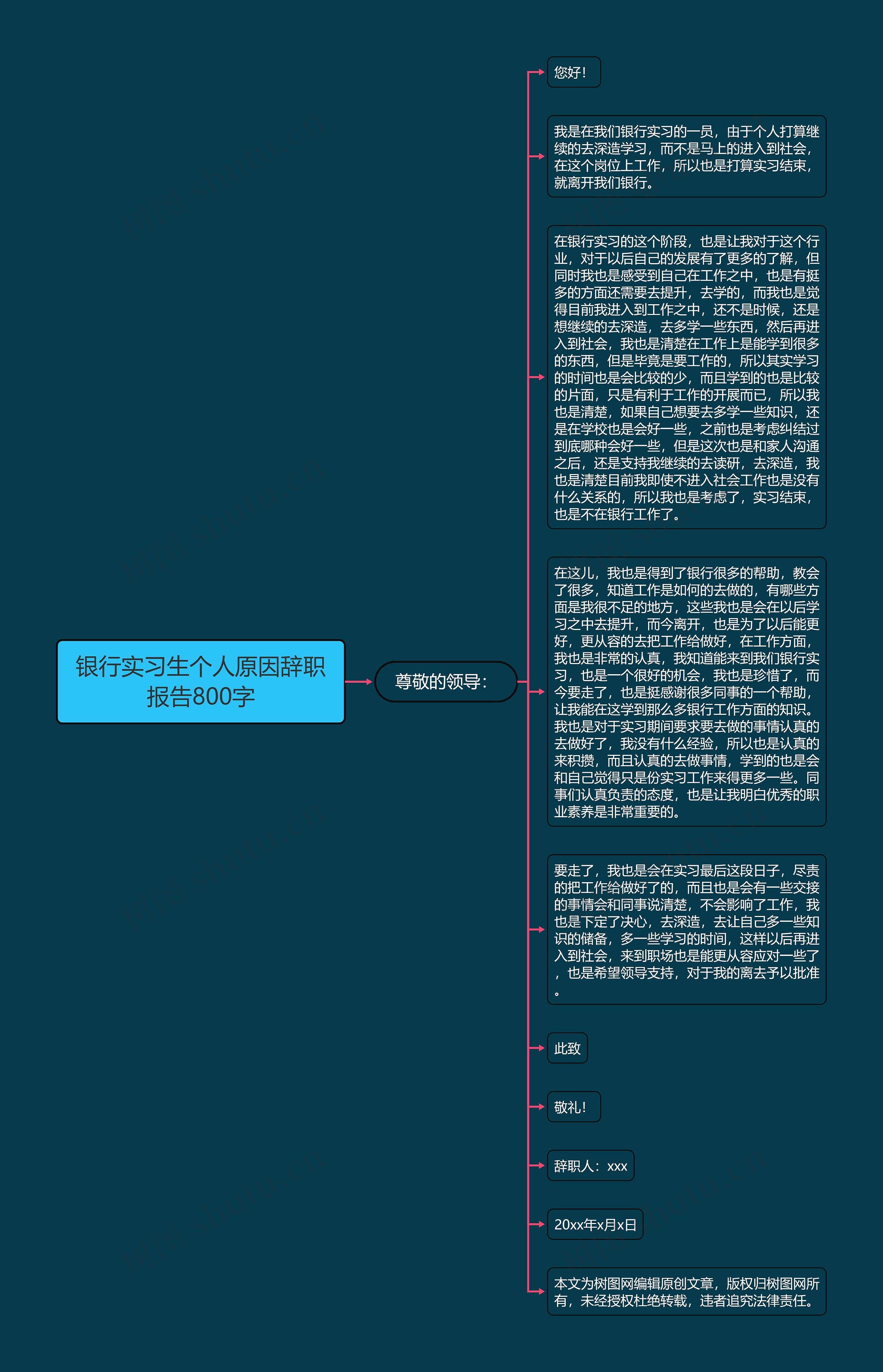 银行实习生个人原因辞职报告800字