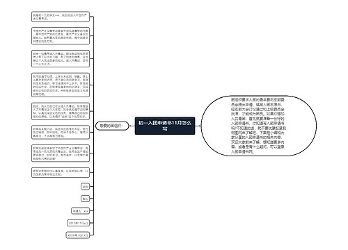 初一入团申请书11月怎么写