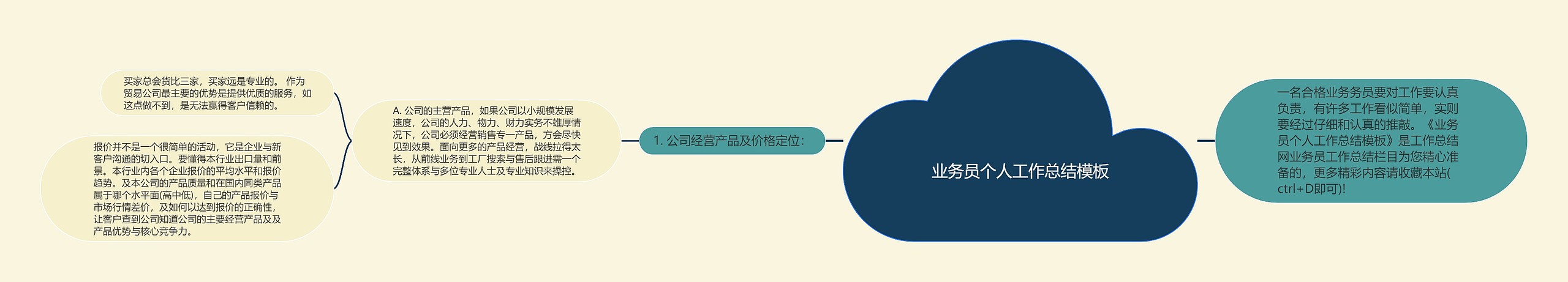 业务员个人工作总结模板