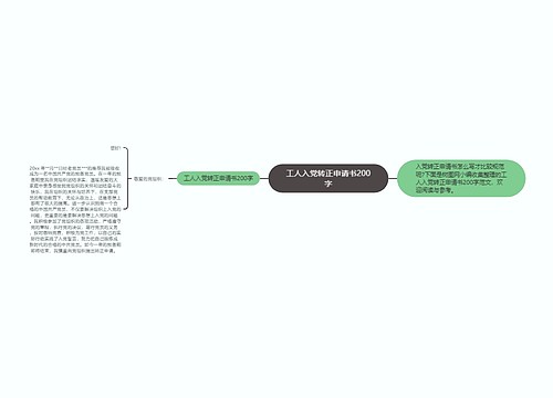 工人入党转正申请书200字