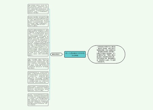 初一入团申请书1000字范文优秀版