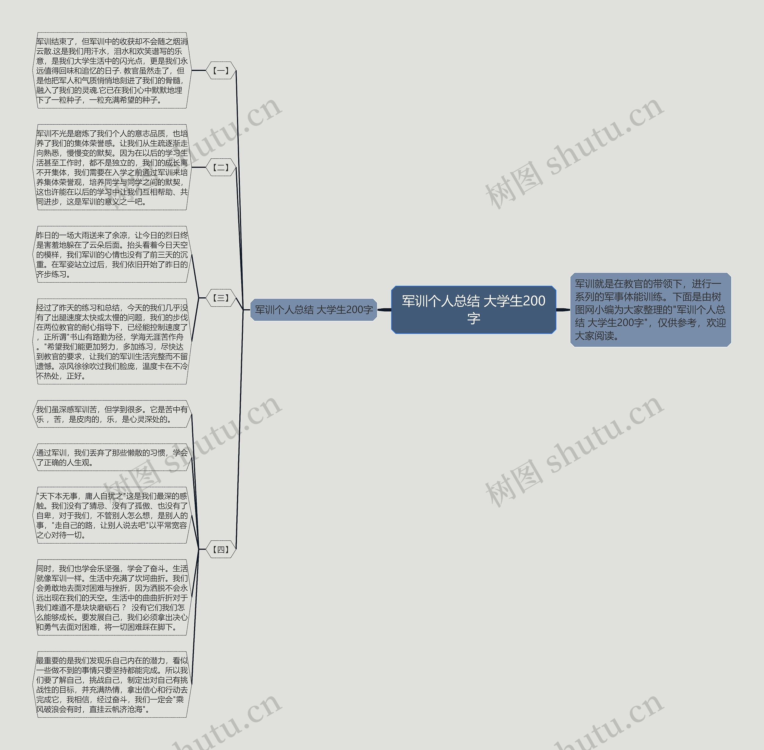 军训个人总结 大学生200字