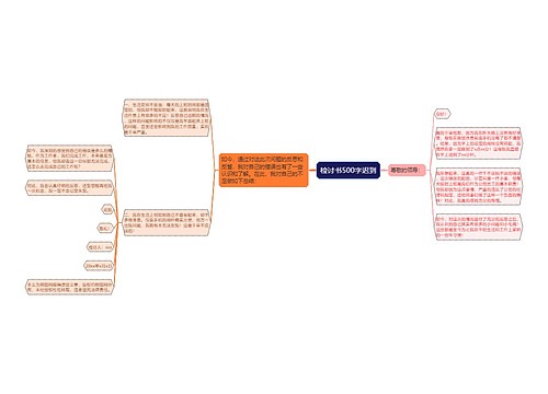 检讨书500字迟到