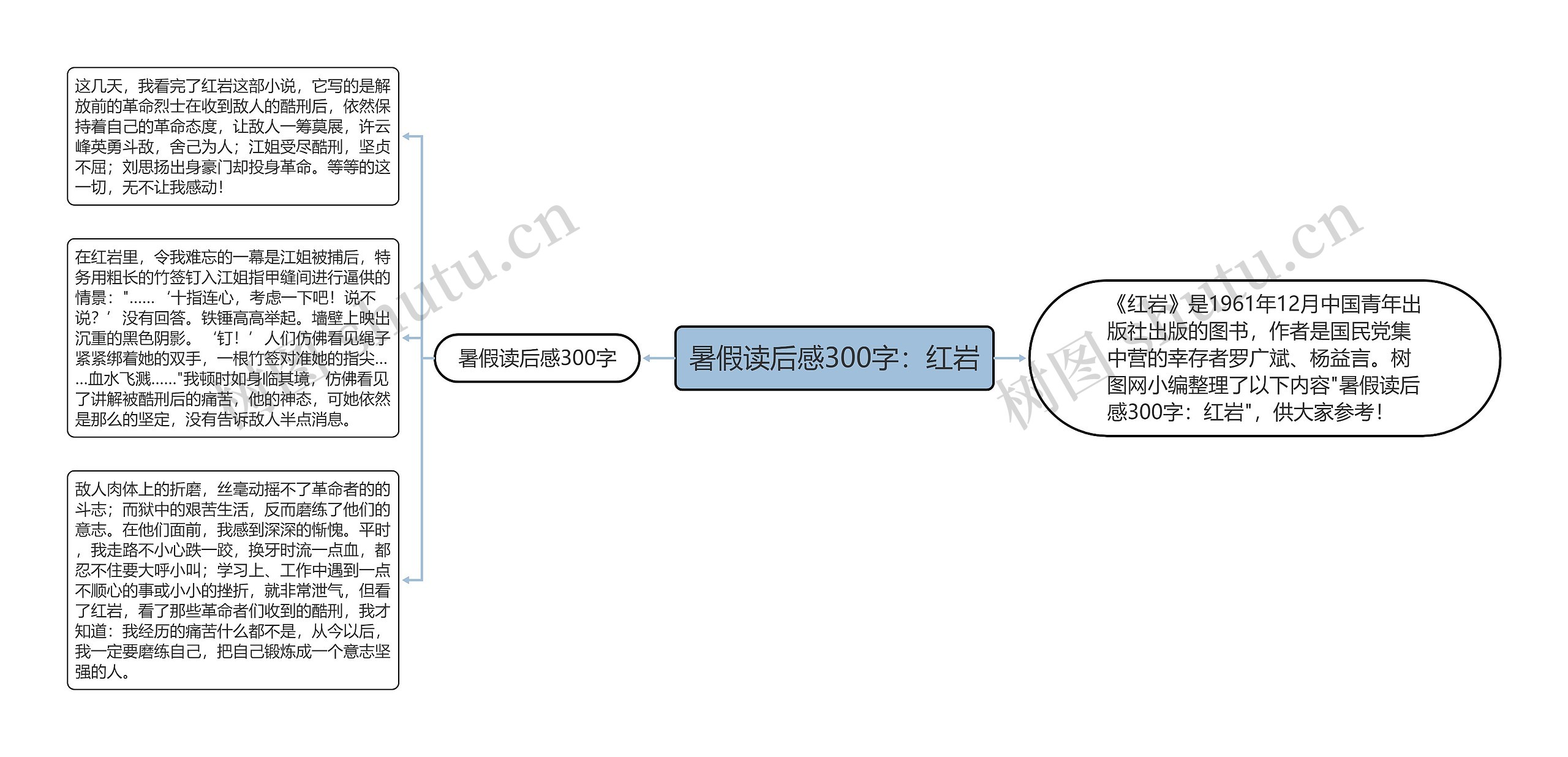 暑假读后感300字：红岩