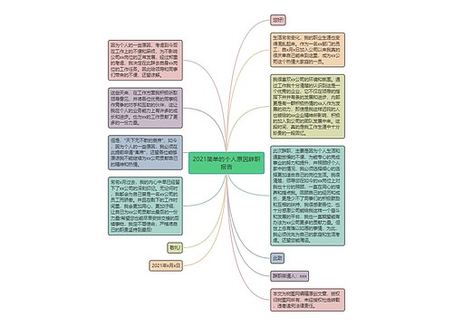 2021简单的个人原因辞职报告