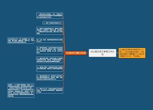 办公室文员三季度工作计划