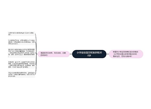 小学生校园文明演讲稿300字