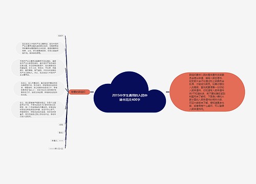 2015中学生通用的入团申请书范文400字