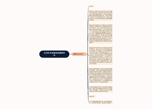 公司年会老板讲话稿800字