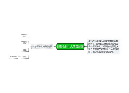 财务会计个人简历封面