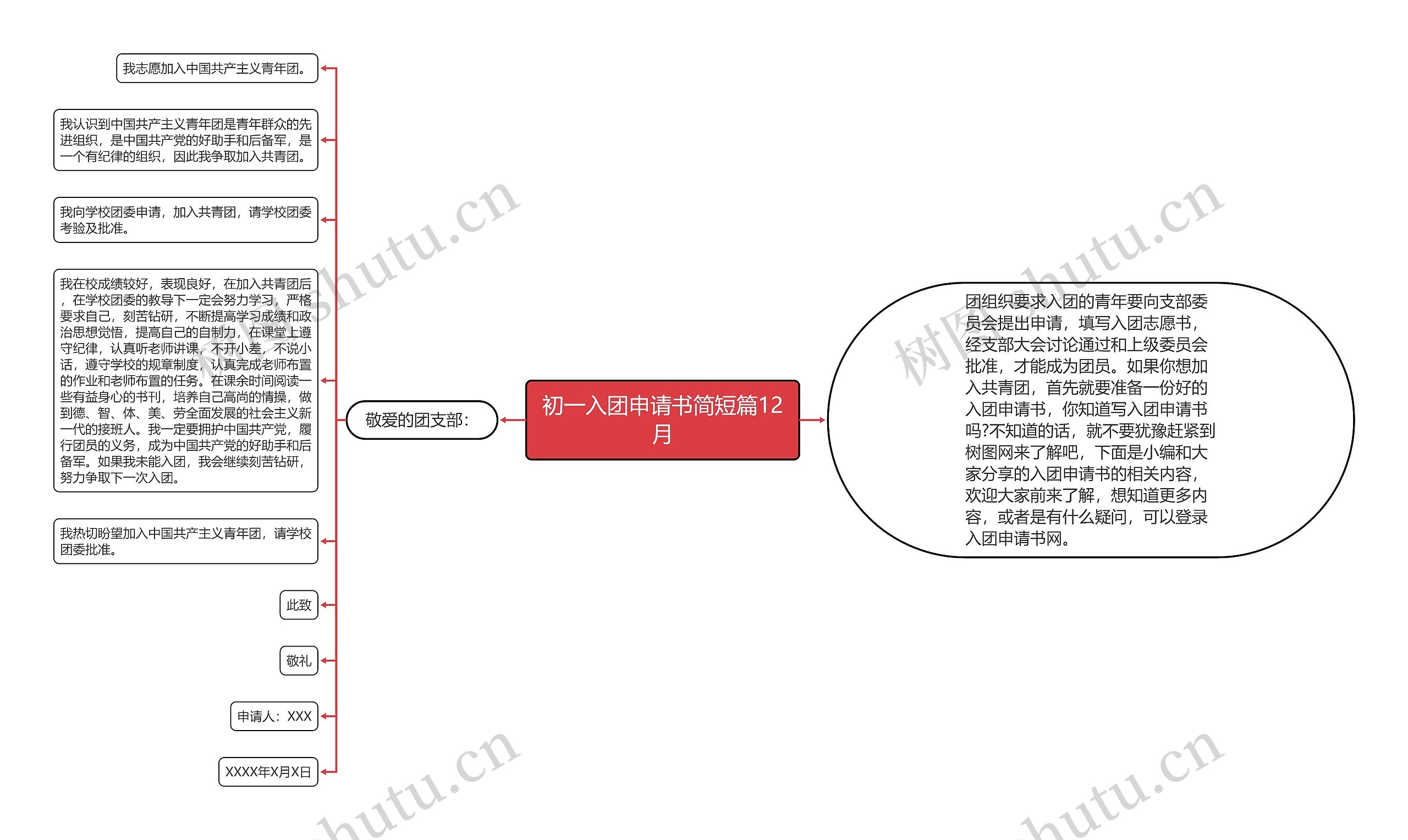 初一入团申请书简短篇12月