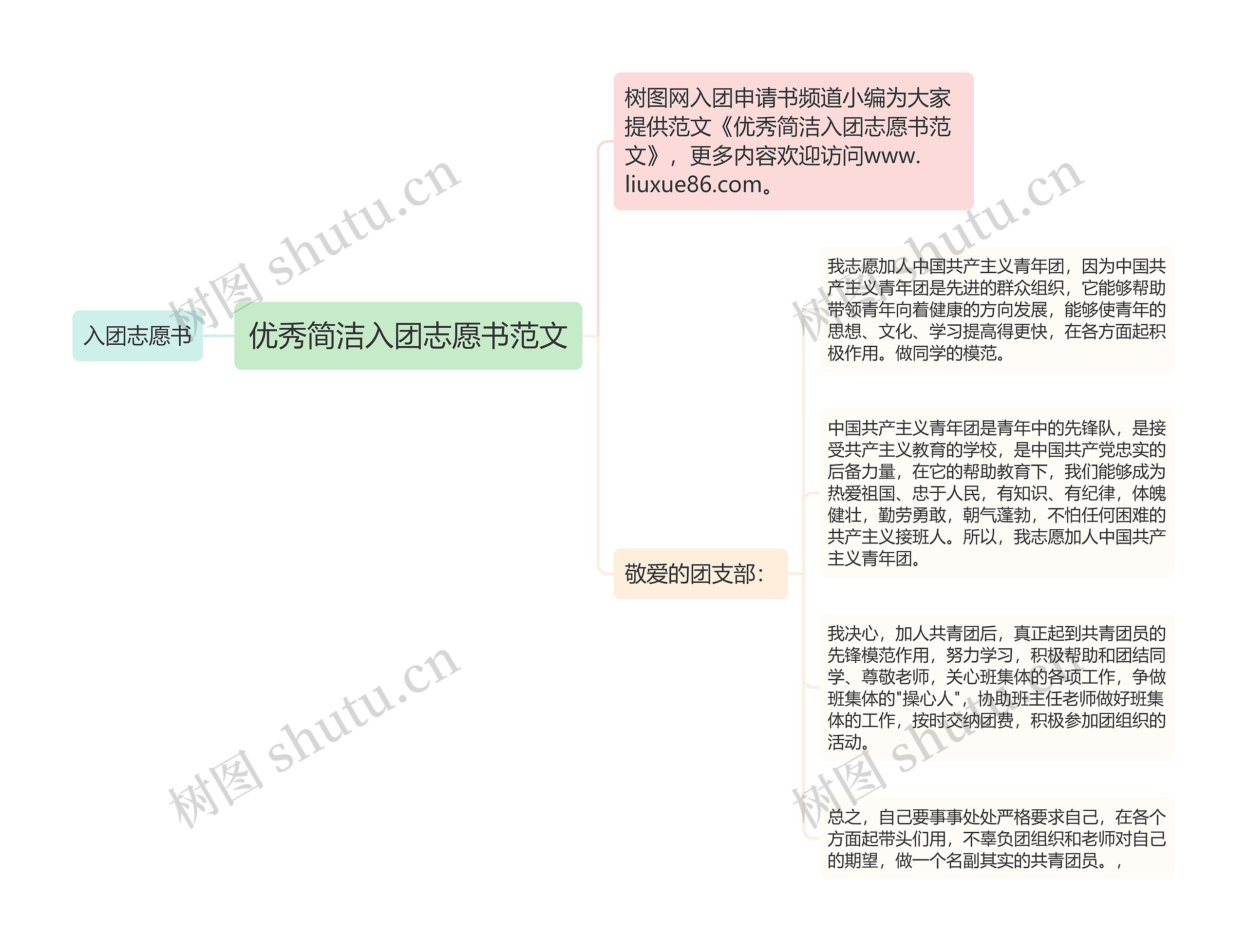 优秀简洁入团志愿书范文