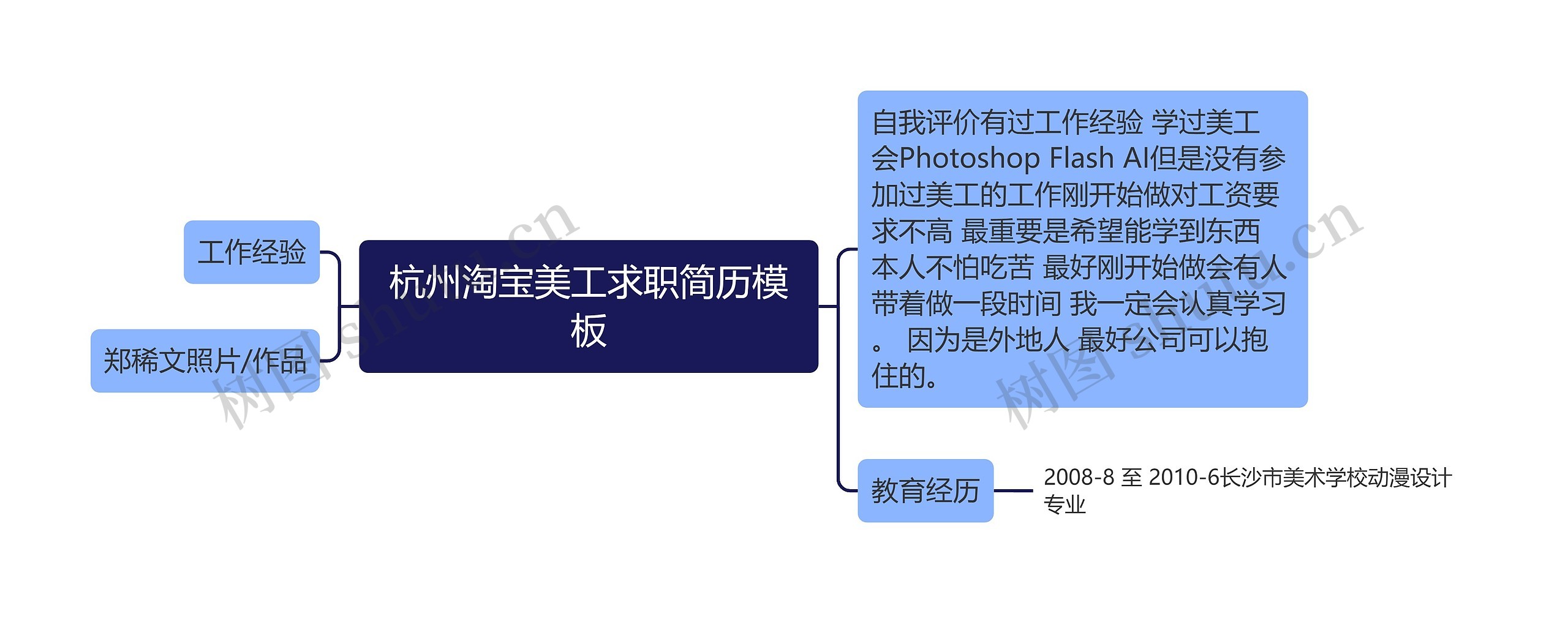 杭州淘宝美工求职简历模板