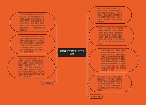 大学毕业生简历自我评价范文