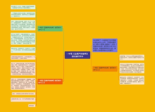 一年级《宝葫芦的秘密》读后感200字