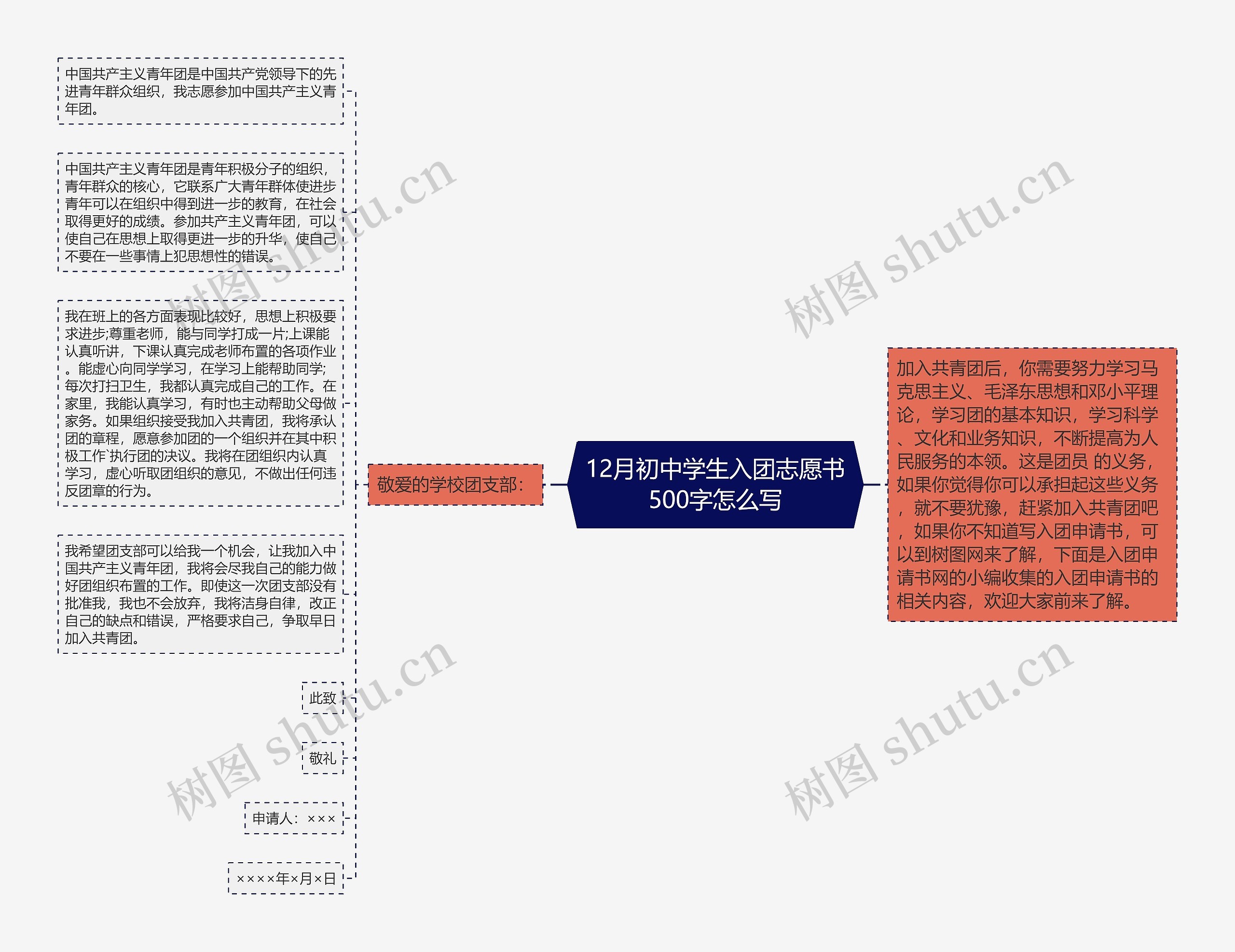 12月初中学生入团志愿书500字怎么写