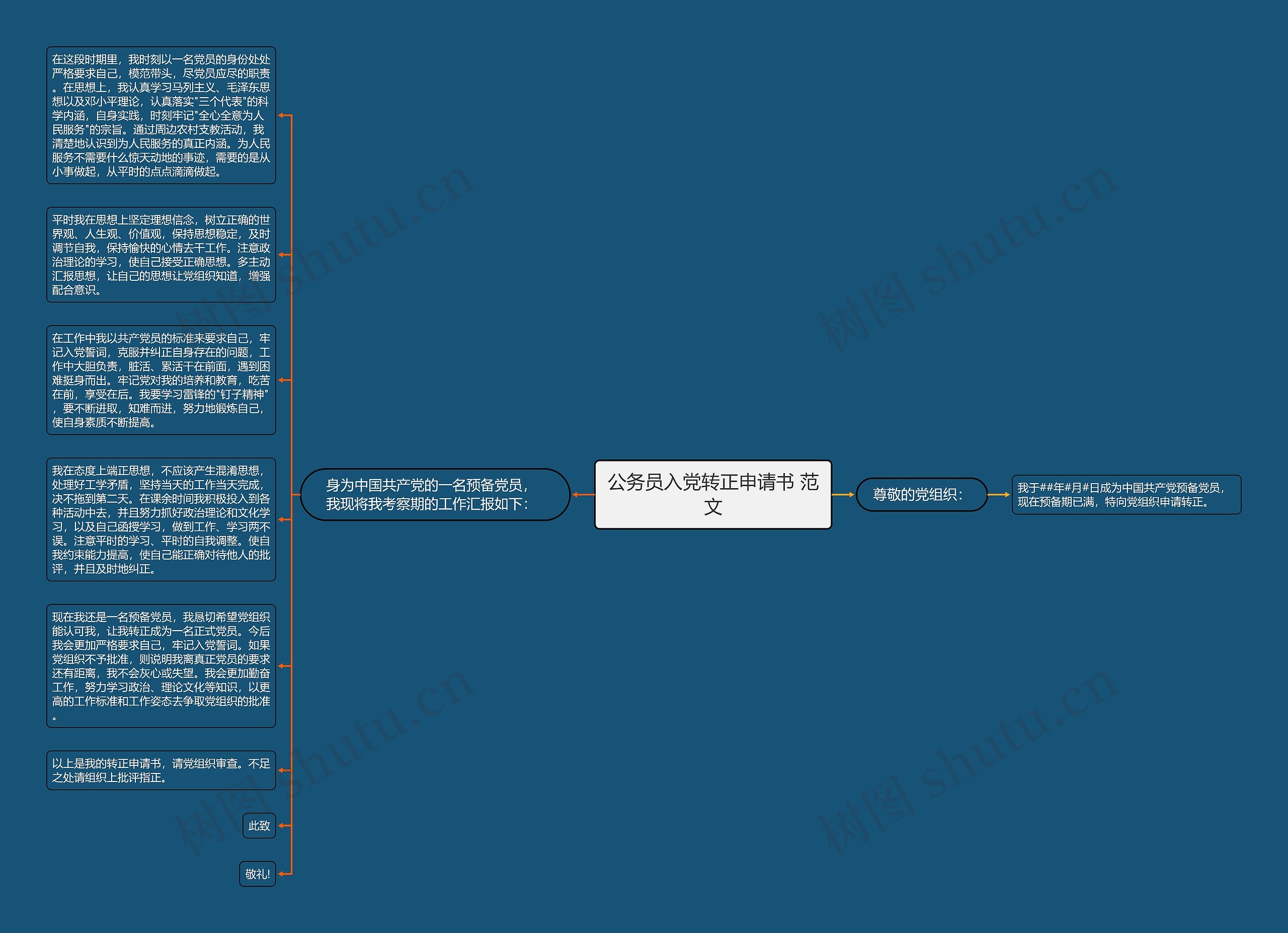 公务员入党转正申请书 范文