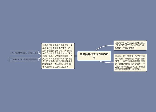 公务员年终工作总结100字